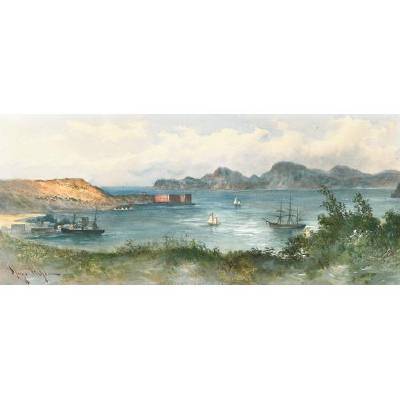 A View of Fort Point, San Francisco, 1894 by Hugo Anton (Antoine) Fisher - Auction record, sale price, and art valuation. Compare with similar artists and explore comparable artworks.