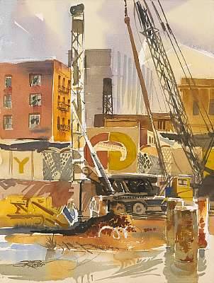 Caisson Drill (Golden Gateway Project)