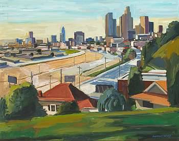The Civic Center from Elysian Park, Los Angles