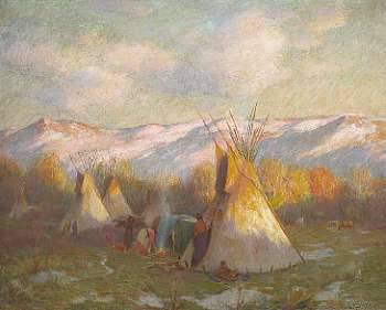 October-November Evening, Crow Reservation, Montana