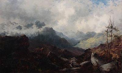 Cattle in a Highland landscape at sunrise; Highland landscape at sunset (a pair) by Samuel John Barnes - Auction record, sale price, and art valuation. Compare with similar artists and explore comparable artworks.