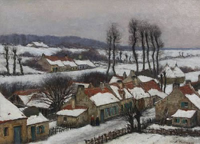 Village en hiver
