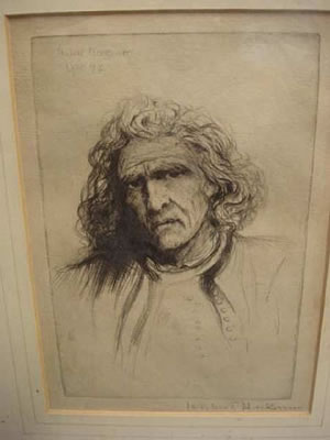 Portrait of Hubert von Herkomer: Self-portrait