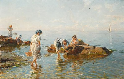 Women on the sea-shore