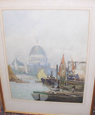 Boats by St Pauls Cathedral