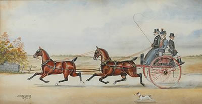 Horse drawn carriage scenes