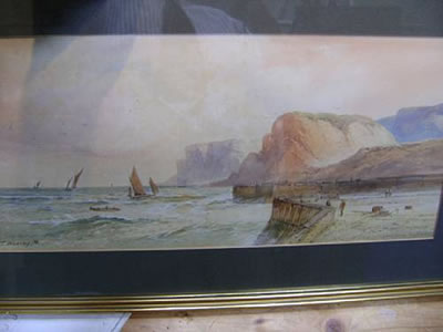 Harbour Entrance, with cliffs, figures and boats by Robert Thornton Wilding - Auction record, sale price, and art valuation. Compare with similar artists and explore comparable artworks.