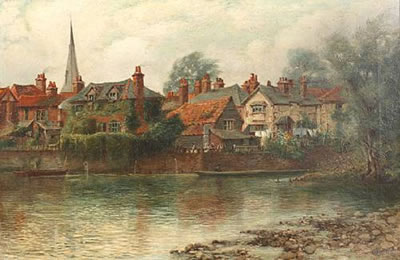 The River Thames at Eton by George Hiscox - Auction record, sale price, and art valuation. Compare with similar artists and explore comparable artworks.