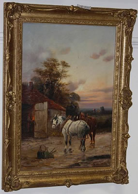 Returning home; at the Blacksmith