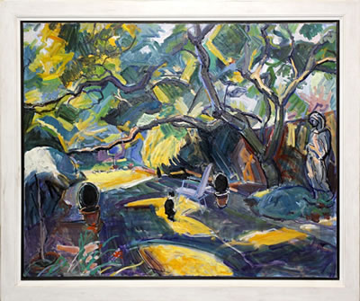 Garden in summer