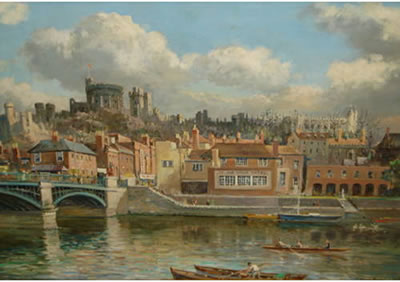 Windsor castle from the river