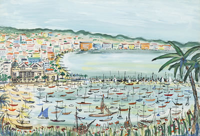 "Summer Storm'; 'View of the Riviera"
