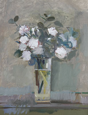 Vase of carnations
