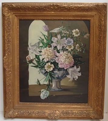 Still Life of Flowers by Elizabeth Bridge - Auction record, sale price, and art valuation. Compare with similar artists and explore comparable artworks.