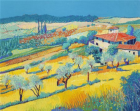 Mediterranean landscape with a farmhouse in the foreground by Godfrey Tonks - Auction record, sale price, and art valuation. Compare with similar artists and explore comparable artworks.