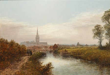 "View of Chichester" by Alfred Dawson - Auction record, sale price, and art valuation. Compare with similar artists and explore comparable artworks.