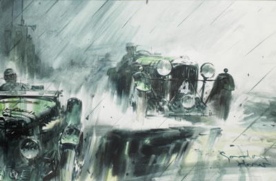 "Lagonda M45 at Le Mans 1935" by Gordon Horner - Auction record, sale price, and art valuation. Compare with similar artists and explore comparable artworks.