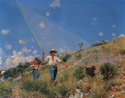 Sample artwork by Alceste Campriani (1848 - 1933), known for teaching, landscape painting - View similar artists and auction records