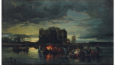 Ballade au cépuscule by August Von Wille - Auction record, sale price, and art valuation. Compare with similar artists and explore comparable artworks.