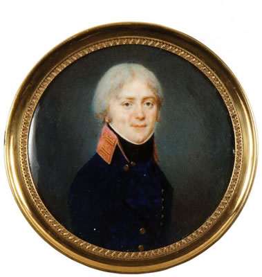 Portrait d'homme en redingote bleue