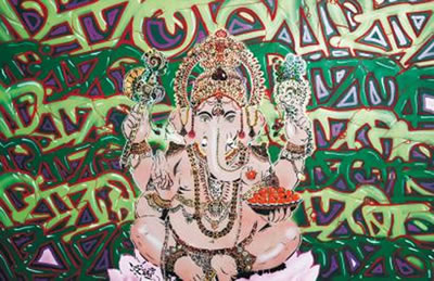 Sample artwork by Ezp (Born 1970), known for street art painting - View similar artists and auction records
