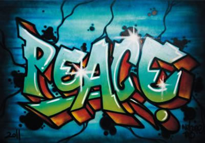 Sample artwork by Nel One (Born 1971), known for street art painting - View similar artists and auction records