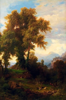 Scène pastorale dans un paysage montagneux by Alessandro Castelli - Auction record, sale price, and art valuation. Compare with similar artists and explore comparable artworks.