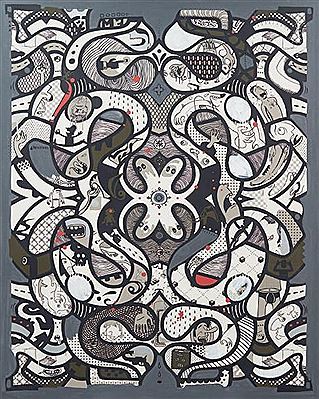 Sample artwork by Mambo (Born 1969), known for drawing, painting, sculpture - View similar artists and auction records
