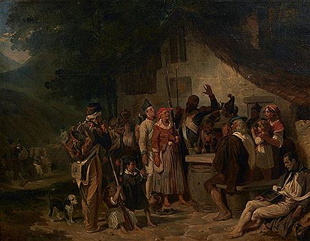 Sample artwork by Nicolas-Toussaint Charlet (1792 - 1845), known for genre, street scenes, military subject paintings - View similar artists and auction records