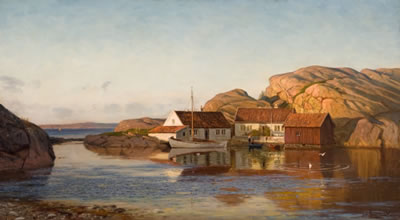 "Sommeraften i Ny Hellesund (Renneholmen)"