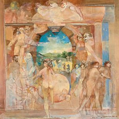 Komposisjon med mennesker, 1987-90 by Knut Jorgensen - Auction record, sale price, and art valuation. Compare with similar artists and explore comparable artworks.