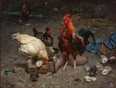 I hønsegården, 1879 by Karl Christian Uchermann - Auction record, sale price, and art valuation. Compare with similar artists and explore comparable artworks.