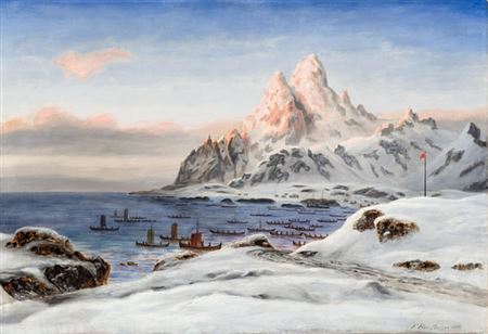 Vinterfiske i Lofoten, 1887