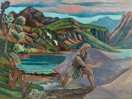 "Helleristeren" 1929 by Axel Revold - Auction record, sale price, and art valuation. Compare with similar artists and explore comparable artworks.