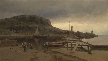 "Trebrygge på Lista" 1882