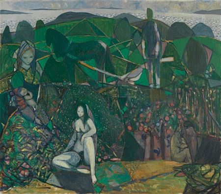 Kvinner i landskap, 1953