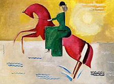 The female rider Anna Ludvigsen
