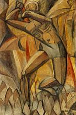 Composition with figure by Xan Krohn - Auction record, sale price, and art valuation. Compare with similar artists and explore comparable artworks.
