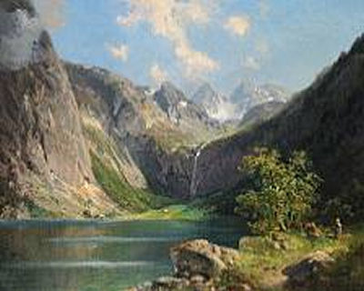 A rocky mountain scenery
