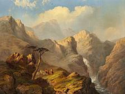 A Scottish mountain scenery