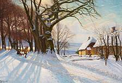 A Danish Winter Landscape by Emil Wennerwald - Auction record, sale price, and art valuation. Compare with similar artists and explore comparable artworks.