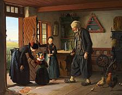 Visiting grandfather