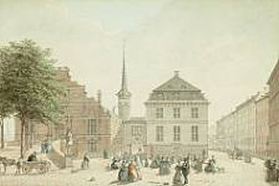 View of The Exchange and the old National Bank of Denmark, Copenhagen