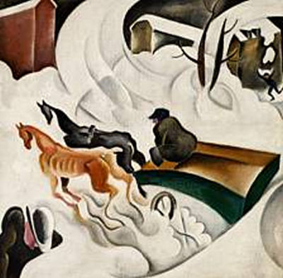 Sample artwork by Anton Hansen (1891 - 1960), known for painting, cartoons, theatre set design, book illustrator - View similar artists and auction records