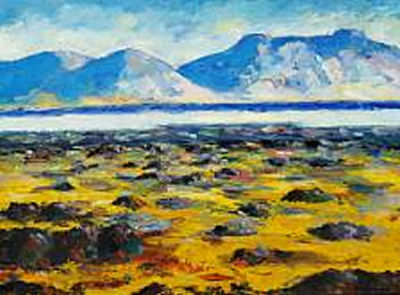 Landscape, Iceland by Jon Stefansson - Auction record, sale price, and art valuation. Compare with similar artists and explore comparable artworks.