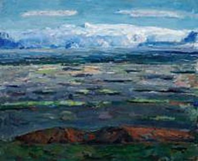 Landscape, Iceland by Jon Stefansson - Auction record, sale price, and art valuation. Compare with similar artists and explore comparable artworks.
