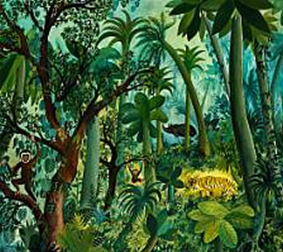 Urskov med gibbonaber og andre dyr by Hans Scherfig - Auction record, sale price, and art valuation. Compare with similar artists and explore comparable artworks.