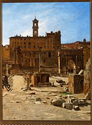 View of Forum Romanum in Rome