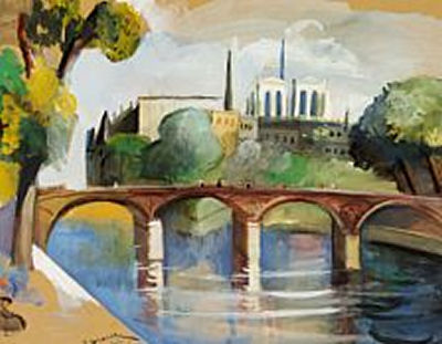 View towards Notre Dame
