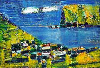 Sample artwork by Zakarias Heinesen (Born 1936), known for painting - View similar artists and auction records
